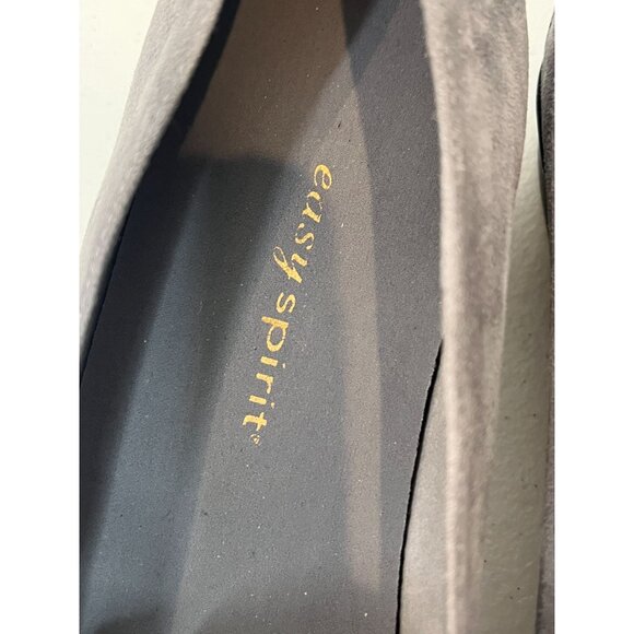 Easy Spirit Gray Suede Loafers Women’s 8 Comfort Work Flats - Picture 4 of 13
